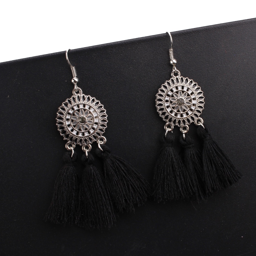 Bohemian fashion rumbai anting-anting perempuan kreatif tata surya paduan anting-anting Eropa dan Am