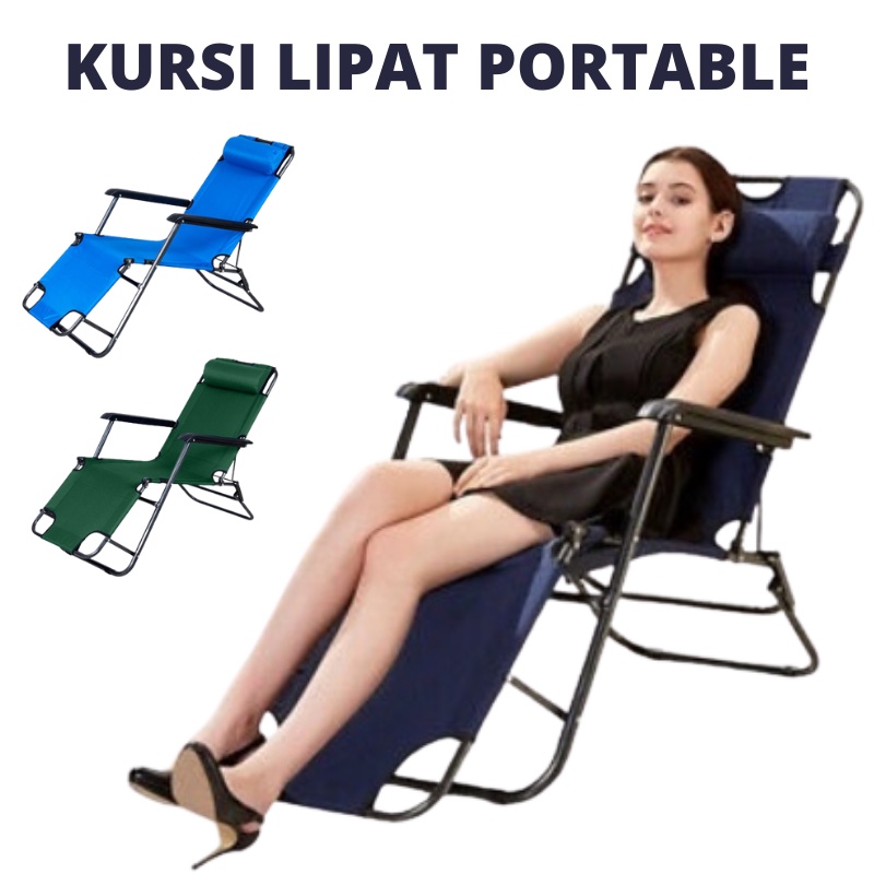 BEST SELLER Kursi Lipat / Kursi Santai / Kursi Malas Berjemur Dark Green Kursi Malas Kasur Lipat Folding Bed Kursi Lipat Kursi Santai  Kursi Lipat Kursi Malas Tempat Tidur Folding Bed Kursi Outdoor Indoor Kursi Santai