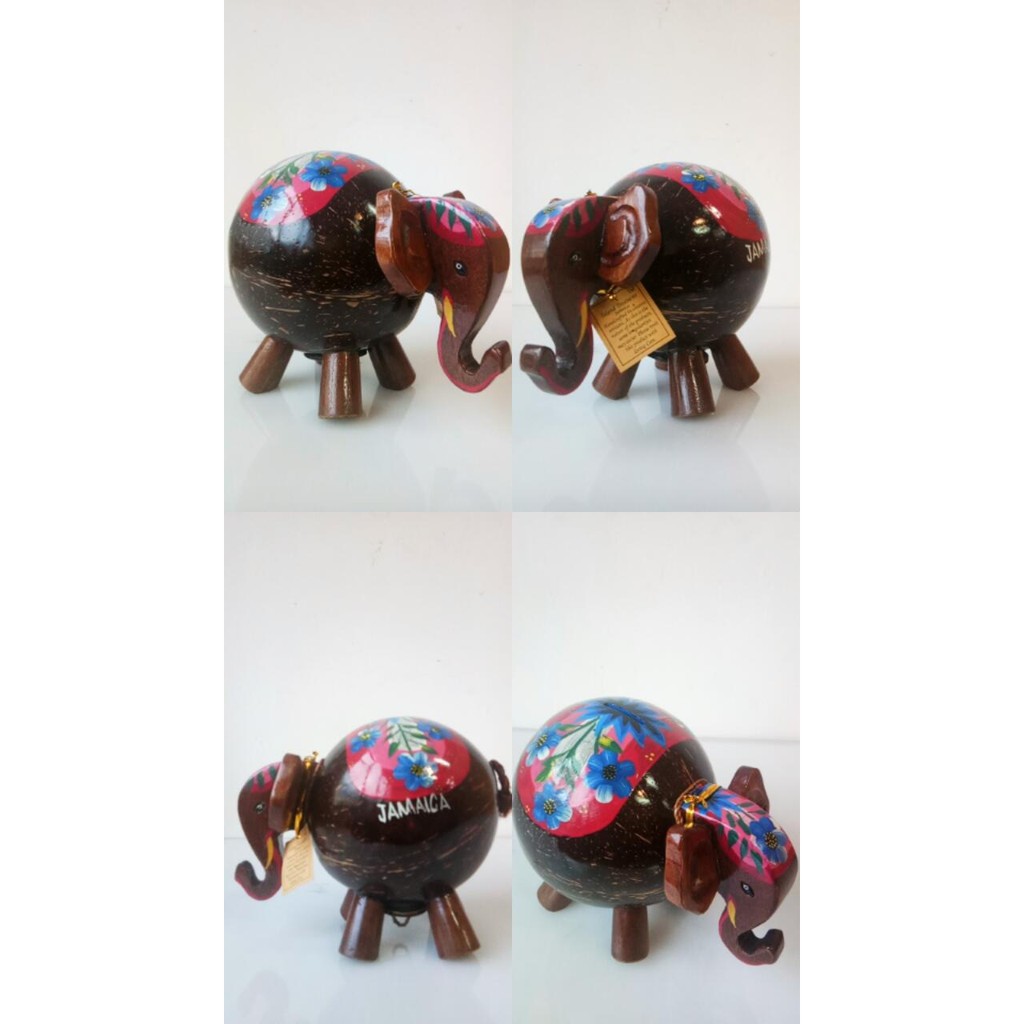 Celengan Batok kelapa karakter/Celengan hewan batok kelapa celengan unik/piggy bank