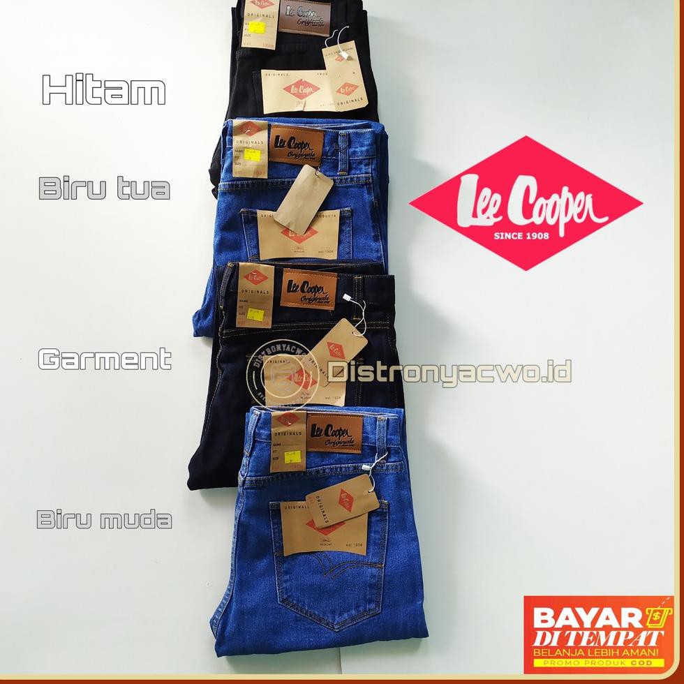 OBRAL Lee  Cooper  Biru Muda 33 38 Celana  Jeans  Pria  