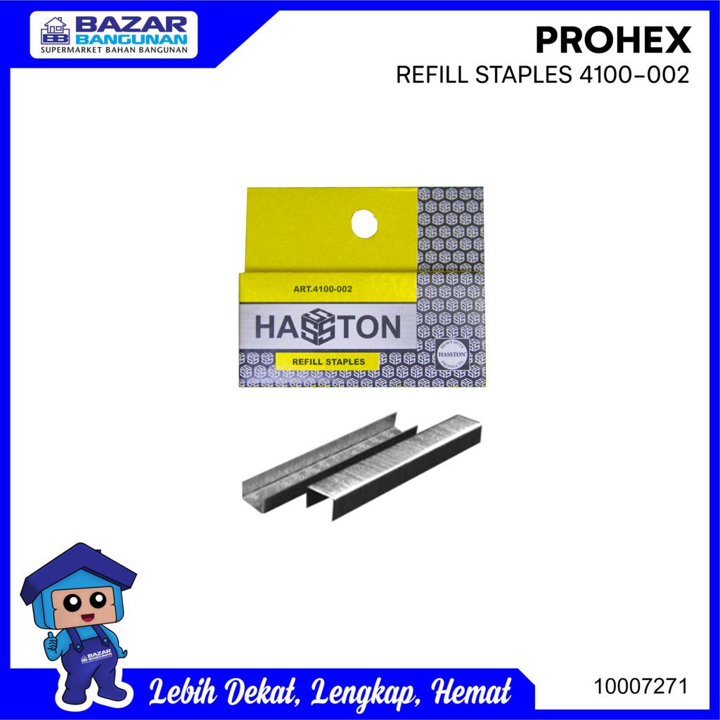 

Prohex - Refill Isi Staple Gun Staples Stapler Steples Tembak 4100 002