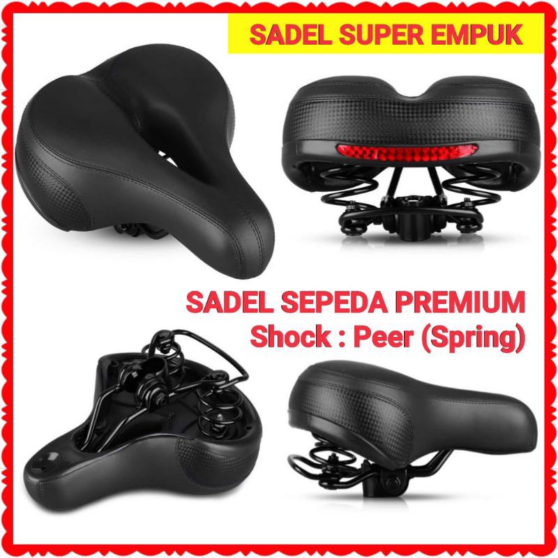 Sadel Sepeda Empuk dan Lebar Berkualitas MTB Gunung Lipat Mini BMX Onthel Anak Fixie Taffsport NE1119 Murah Jok Sepeda Gunung MTB Fixie Onthel Mini BMX Lipat Universal