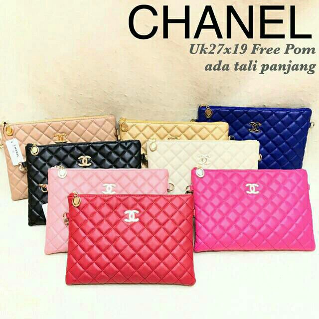 tas wanita cantik terbaru dan termurah Clutch chanel