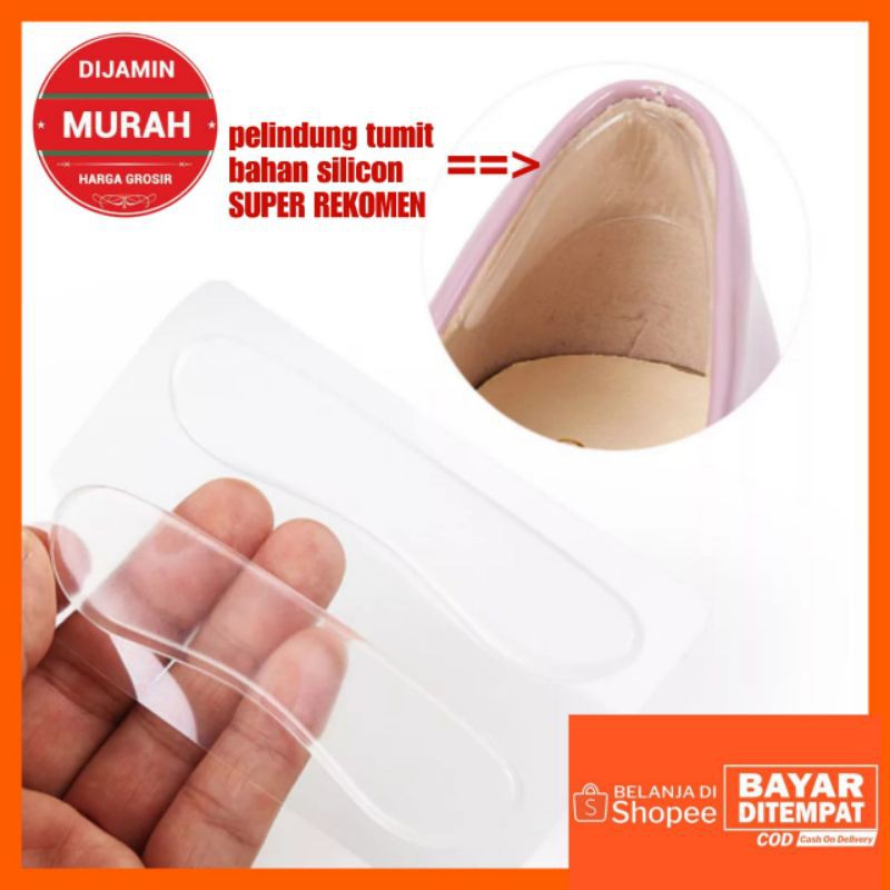 INSOLE SILICON PELINDUNG TUMIT GANJALAN SEPATU WANITA