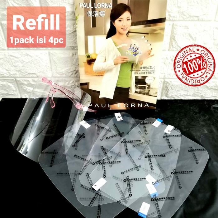 ( HANYA REFILL ) MIKA FACE SHIELD PAUL LORNA ORIGINAL IMPORT HRG DIATAS DPT 1box isi 4