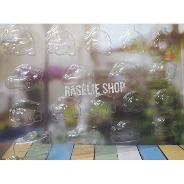 Cetakan Coklat Karakter Mobil Cetakan Plastik Mika