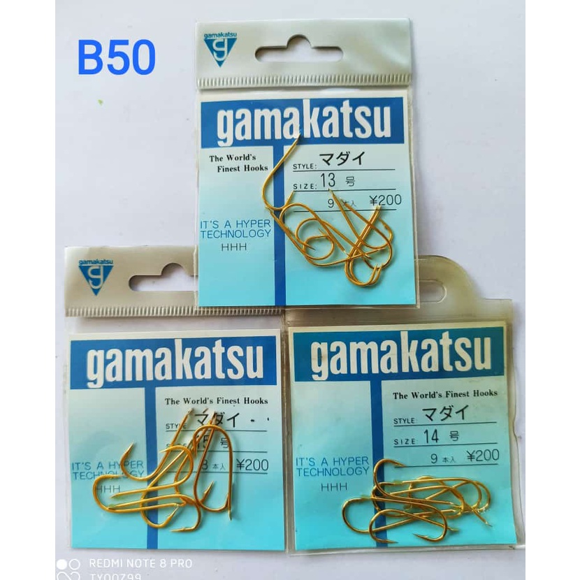 B50 # Kail Pancing Gamakatsu Madai jepang