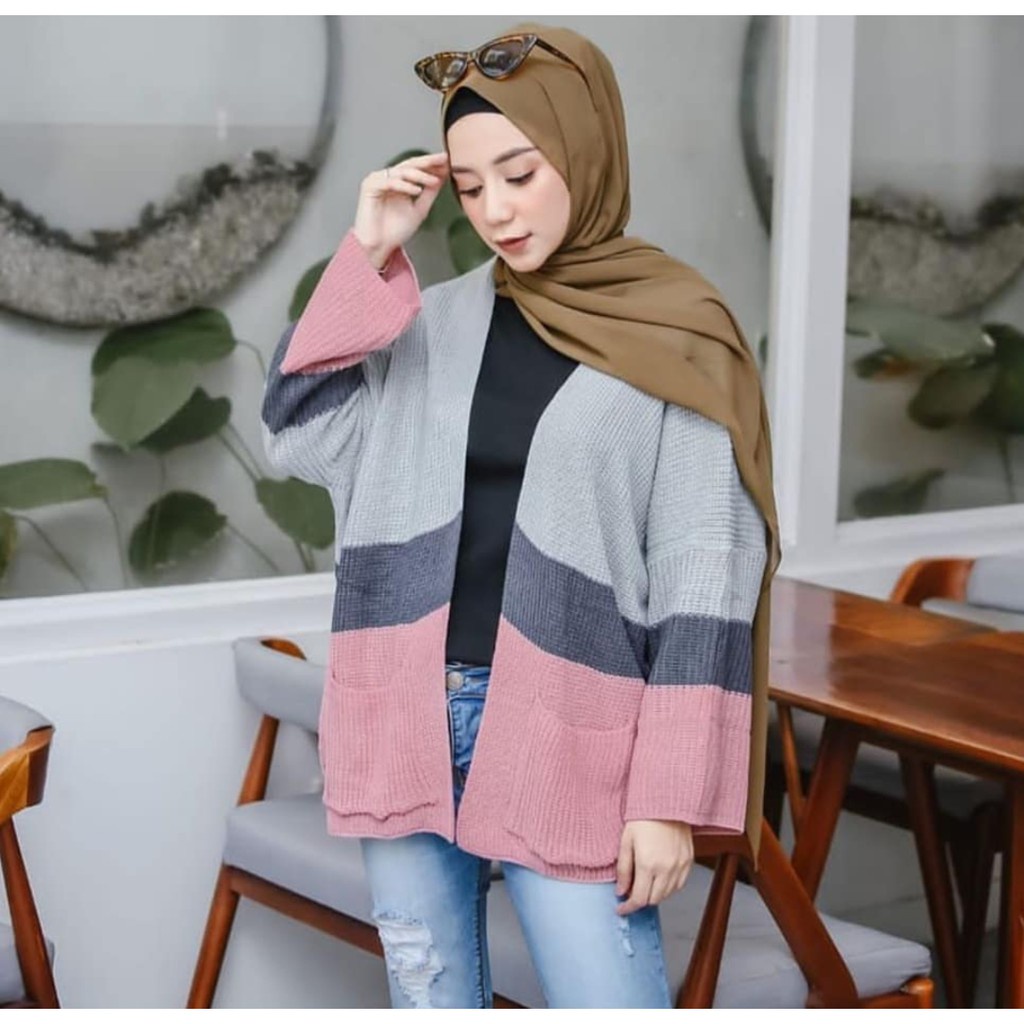 LOCCY CAMEROON CARDY OVERSIZE/OUTER CARDIGAN RAJUT OVERSIZE WANITA