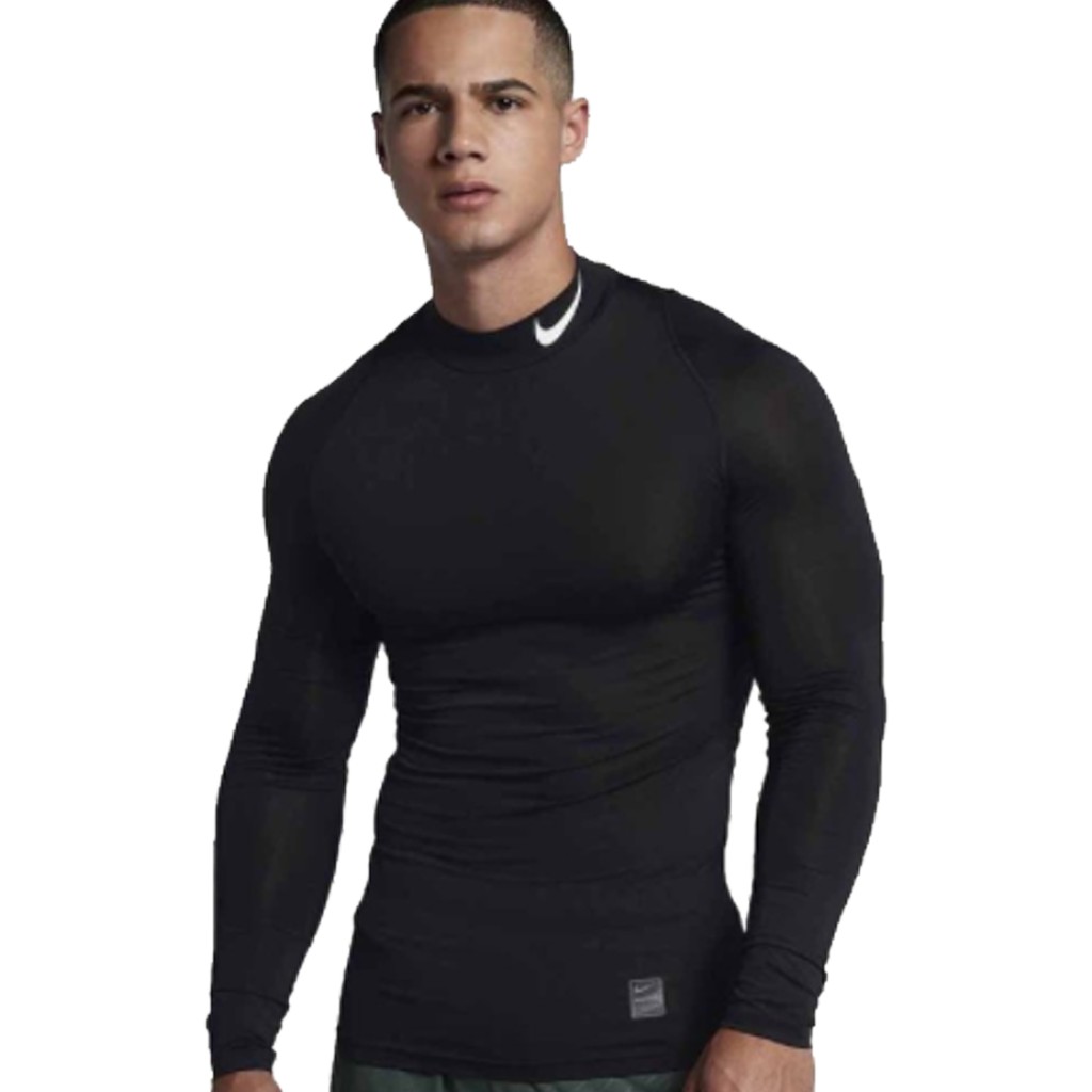 Manset Drifit Hitam, Baselayer Pria/Wanita, Baju Manset Thumbule, Baselayer Olahraga, baju renang