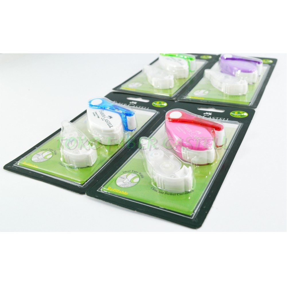 

RB Correction Tape Faber Castell SR 506 / Bonus Refill 1 Pcs / Bisa di Isi Ulang