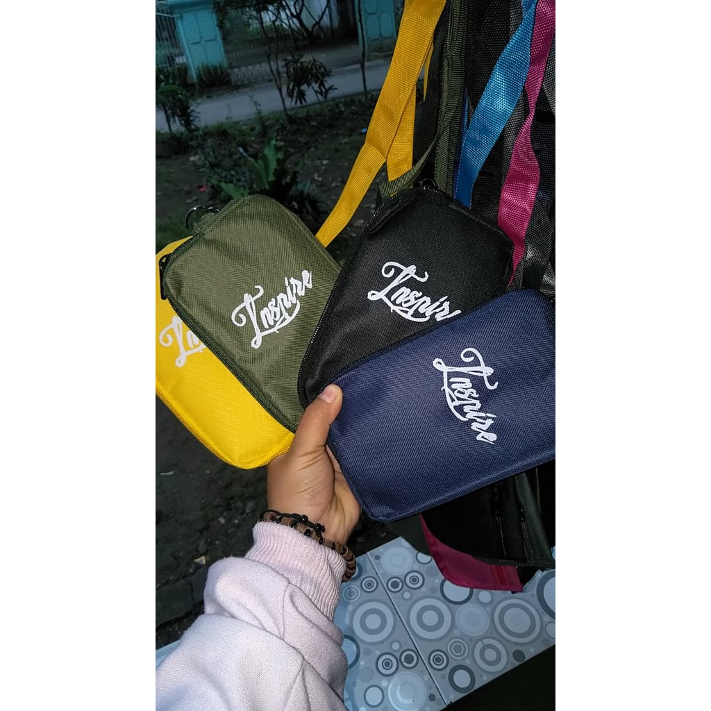 DOMPET HP GANTUNG HANGING WALLET TAS HP NEW NORMAL KIT 4 IN 1 (TEMPAT HP, UANG, MASKER, KUNCI)