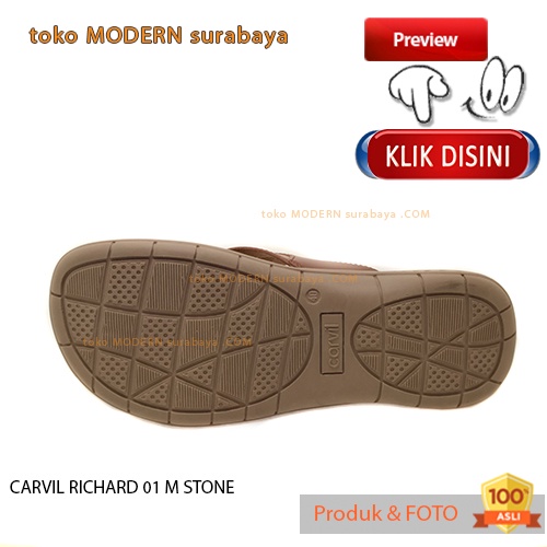 CARVIL RICHARD 01 M STONE sandal pria casual sandal jepit