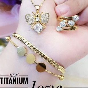 TiTanium set perhiasan wanita E417