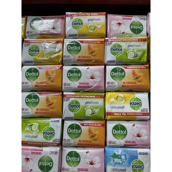 Dettol batang 100gr/105gr x 5random