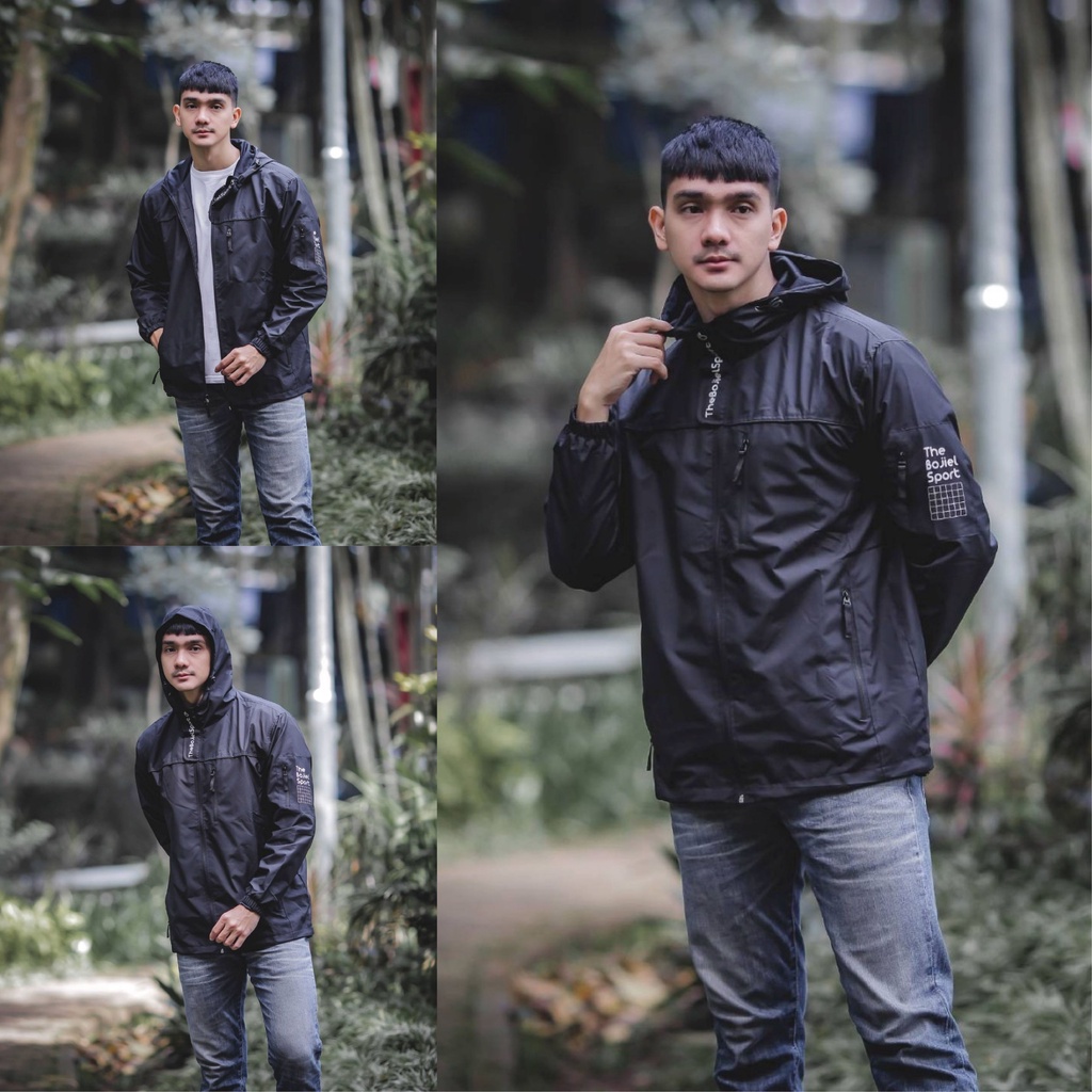 Jaket Parasut Pria Wanita Sport Waterproof Windbreaker Original Distro The Bojiel