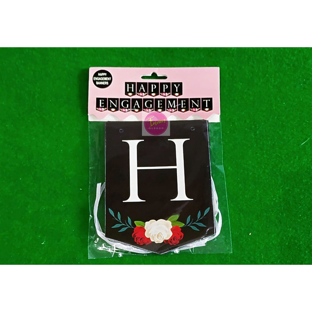 Banner Tulisan Happy Engagement