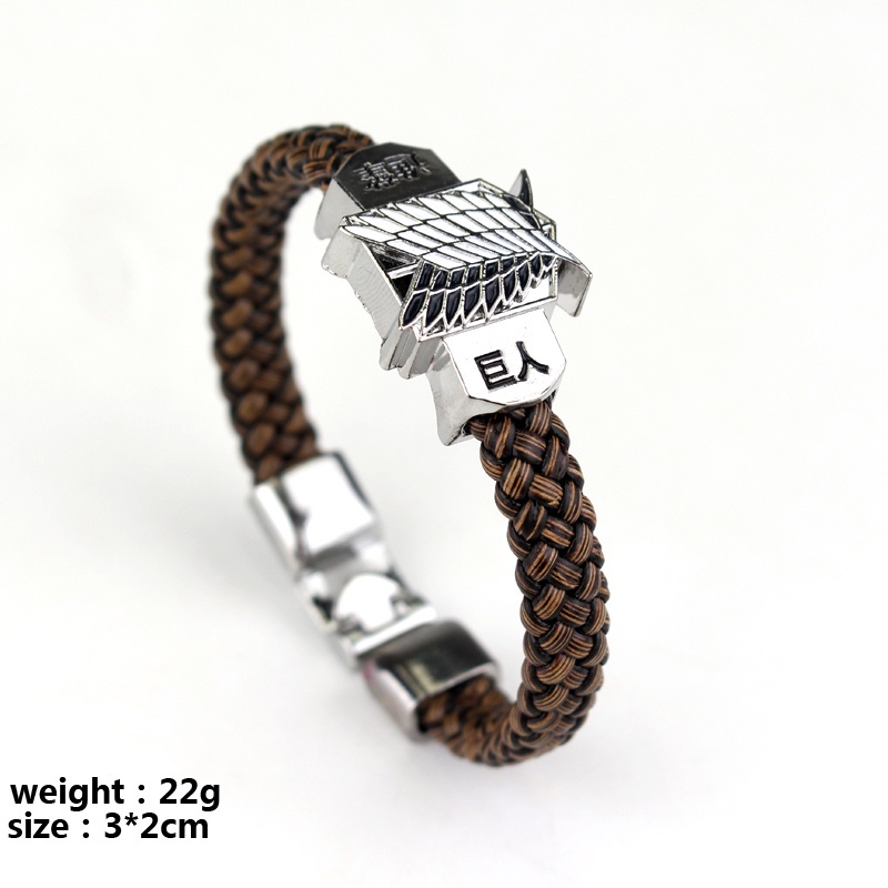 Gelang Cosplay Anime Attack On Titan Shingeki No Kyojin Untuk Pria