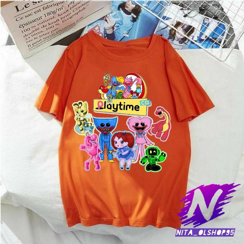 baju anka playtime kaos anak playtime kaos play time huggy wuggy free tulis nama