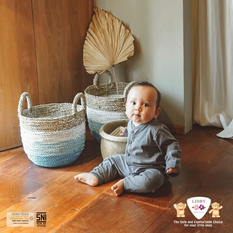 Libby Setelan Panjang Bayi NB 0-12 Bulan Earth Color Comfy Set