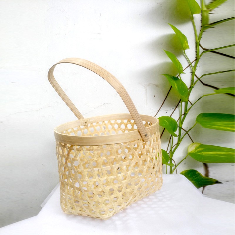 Keranjang souvenir wadah hampers tas  snack  dodol  anyam anyaman