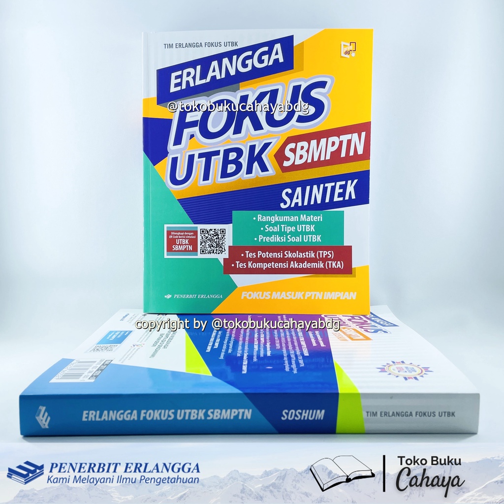 FOKUS UTBK SBMPTN SAINTEK ERLANGGA Original & Baru 2021 - 2022