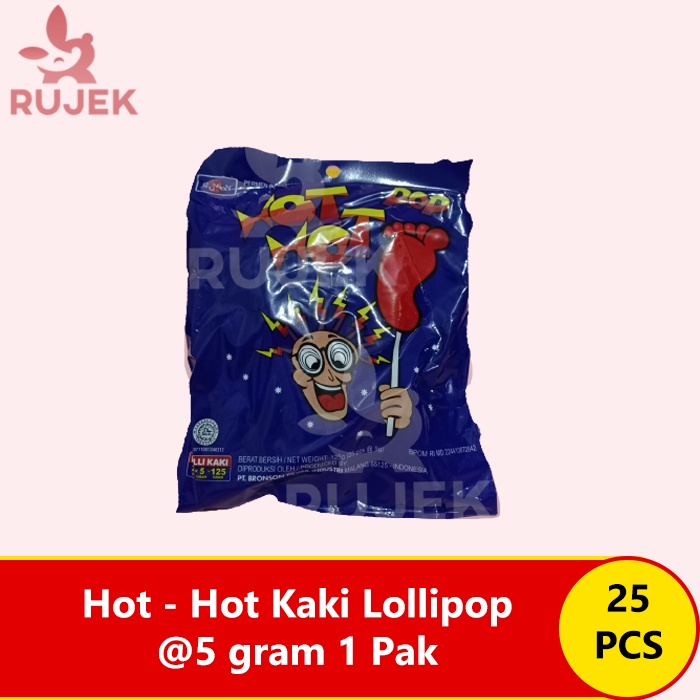 

Permen Lolipop Hot - Hot KAKI Rasa Mangga