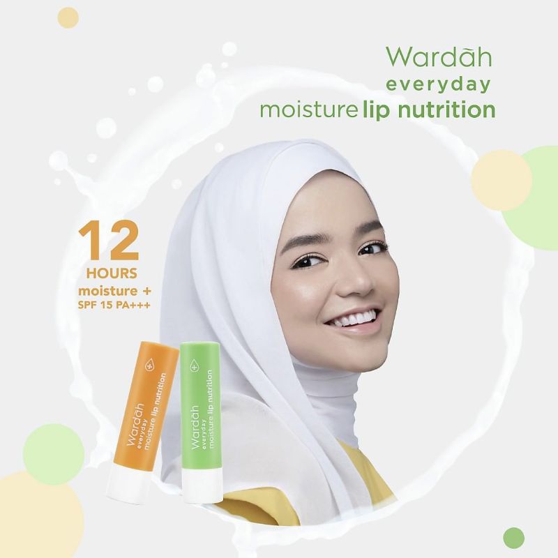 WARDAH EVERYDAY MOISTURE LIP NUTRITION / GREENTEA/ HONEY