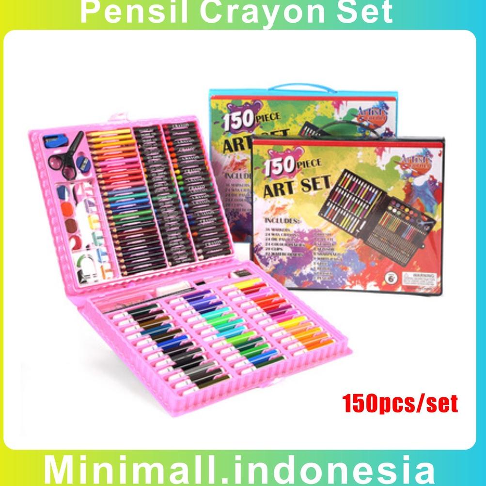 

[PROMO HEG65] ART SET 150 PENSIL WARNA / COLOURING SET 150 PCS / GULALI BOOKS PAKET MEWARNAI Grosir