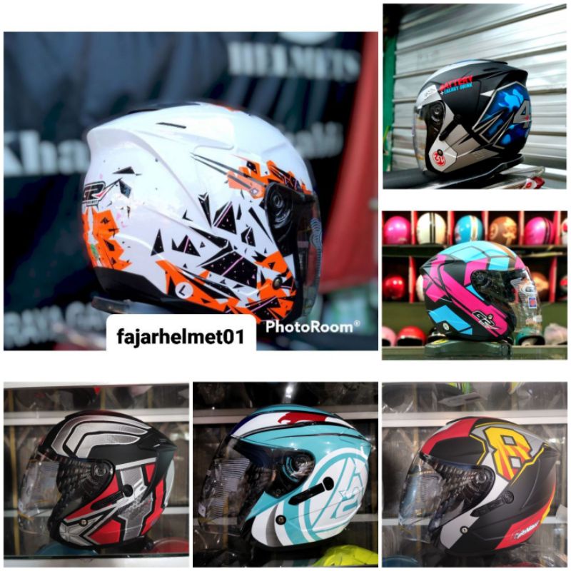 Helm G2 Optimak Motif Double Visor SNI