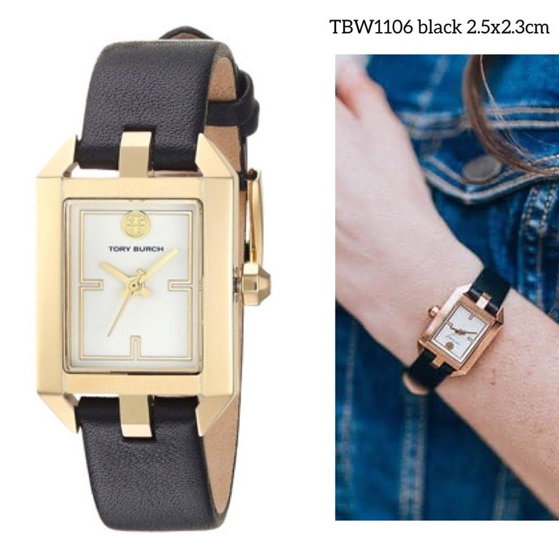 jam tory burch leather watch tbw1106 black
