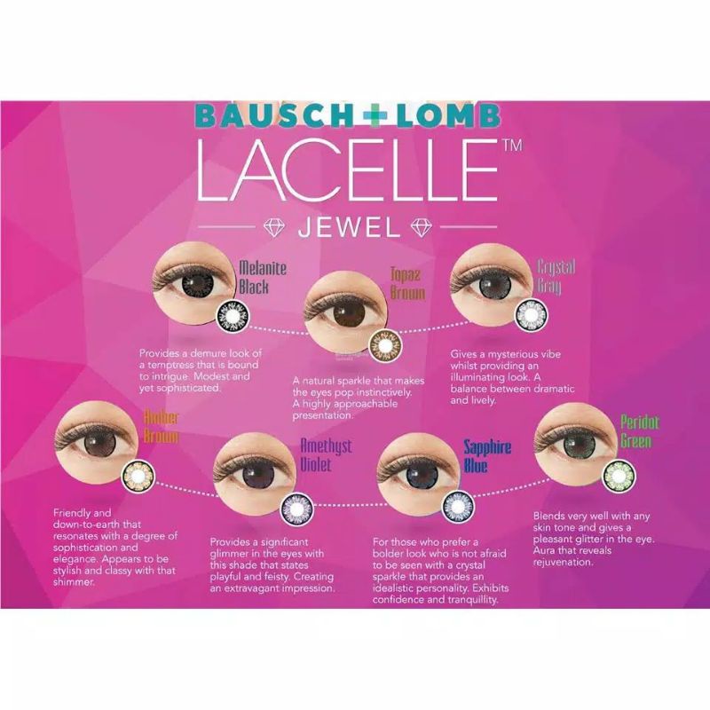 Softlens Lacelle jewel by Bausch+Lomb / soflen lacelle jewel minus / soflens lacelle jewel minus