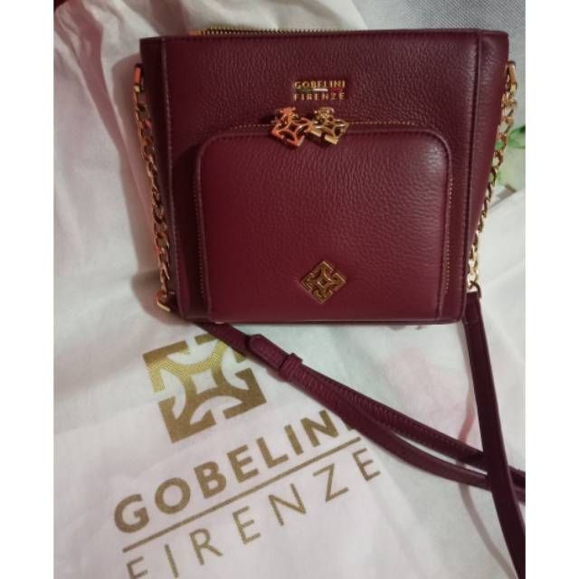 Gobelini Firenze Sling Bag Maroon