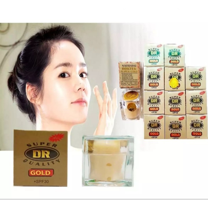 Cream DR Gold Super Whitening Pemutih Wajah Original