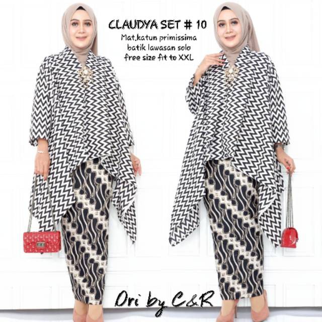 Claudya set #10 ORI C&R set batik set kebaya batik solo kebaya modern seragam batik pakaian wanita