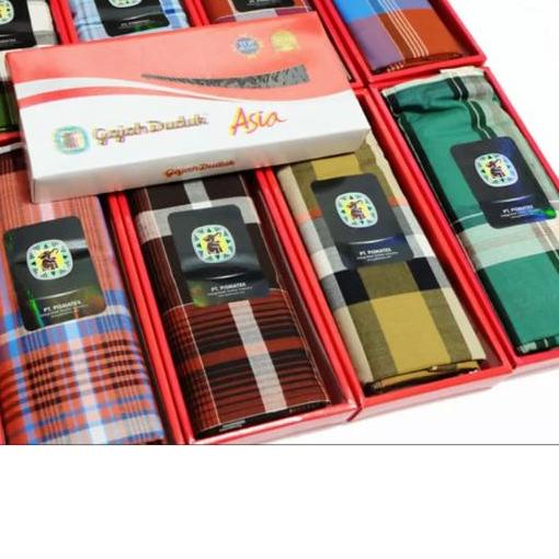 Sarung GAJAH DUDUK Aneka Motif - Kain Sarung Tenun Pria Dewasa Laki Cowok Sholat Cap Hitam Putih War