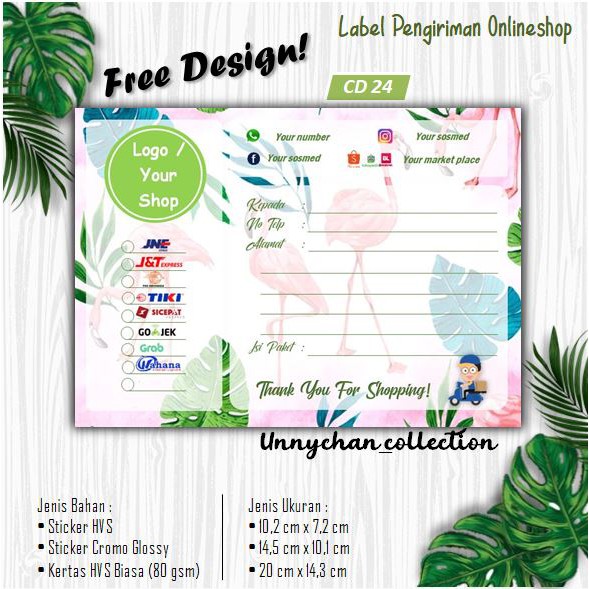 

STIKER LABEL PENGIRIMAN ONLINESHOP PART 3
