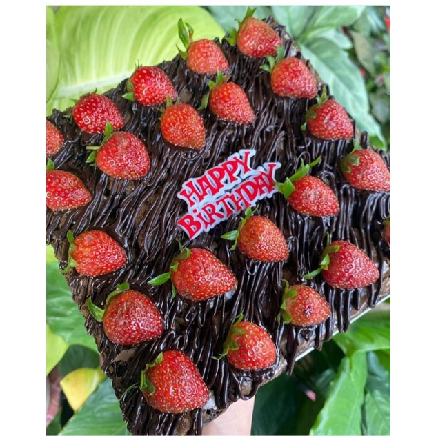 

BROWNIES FUDGY SHINNY PREMIUM TOPPING/Bbrownis panggang/brownis