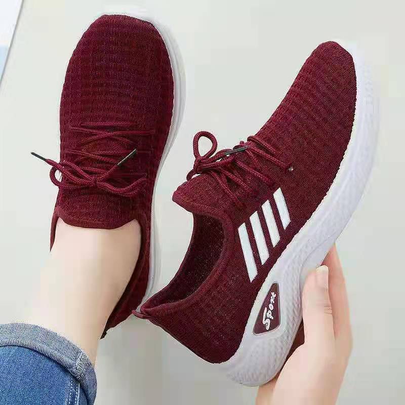 ☀ Sunly ☀  SP023 Sepatu Garis Sneakers Wanita Korea Import Fashion