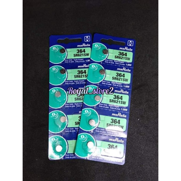 Baterai Murata 621 , Baterai Jam 364/SR621SW Murata Original