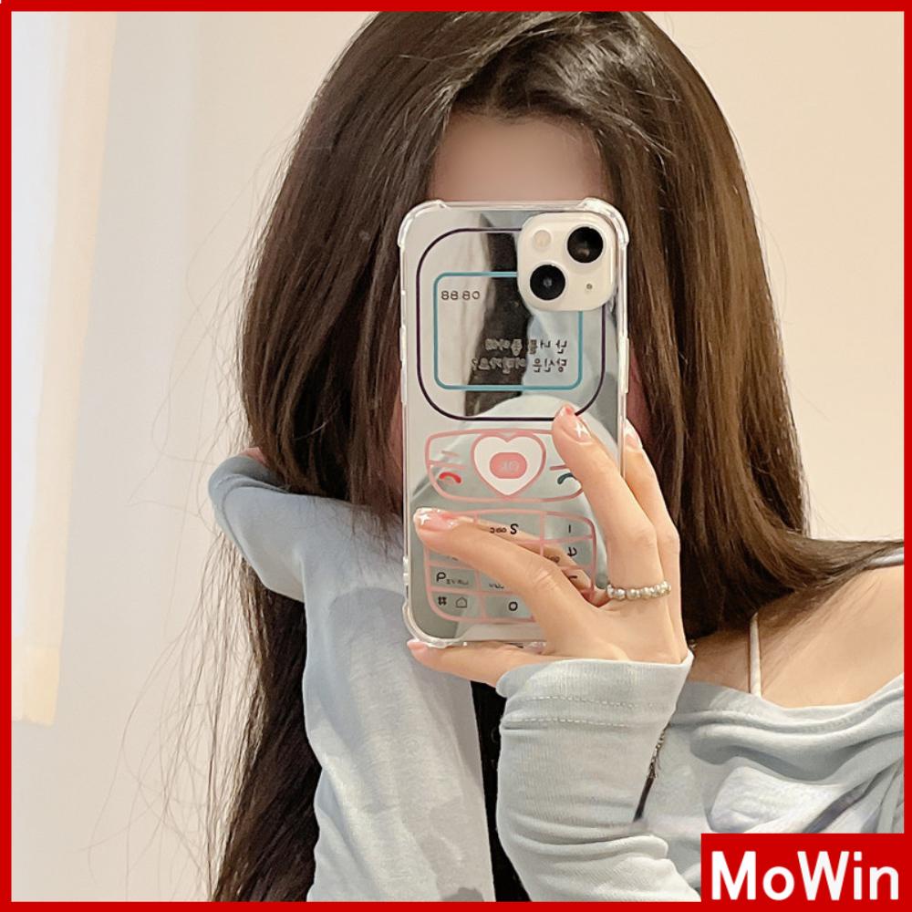 iPhone Case Acrylic Luxury Makeup Mirror Airbag Shockproof Protection Camera Retro Funny Cute Compatible For iPhone 11 iPhone 13 Pro Max iPhone 12 Pro Max iPhone 7 Plus iPhone xr