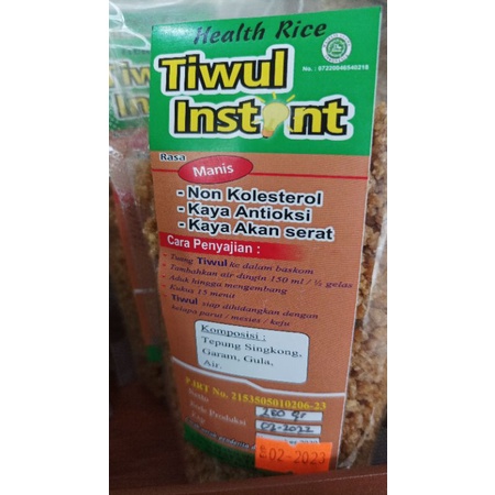 

Tiwul Instan herbal sehat gerit jagung