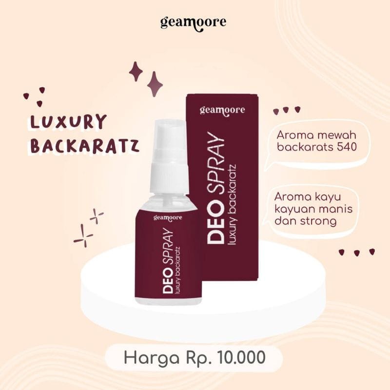 (BPOM) GEAMOORE DEO SPRAY WITH TAWAS BPOM 30ml