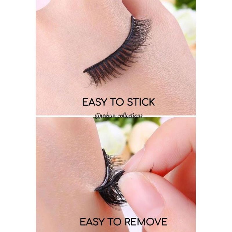 Hokkiterus21⭐⭐⭐⭐⭐ BULU MATA 3D bulu mata palsu natural bulu mata magic tanpa lem free box B013