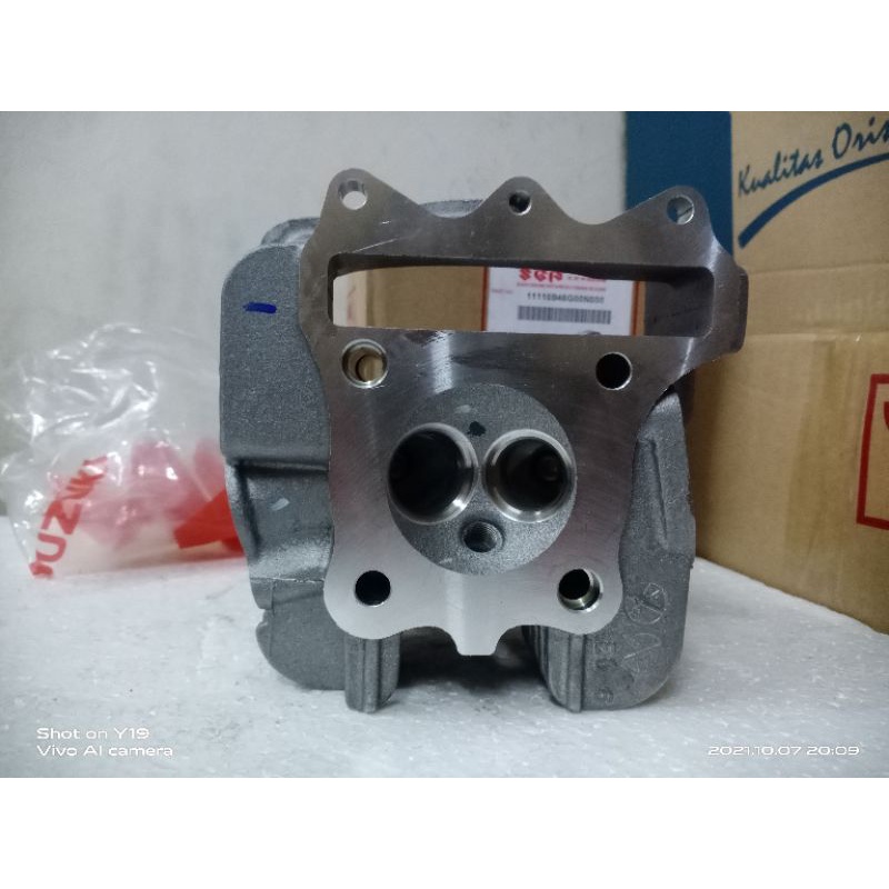 100%ORI CYLINDER BLOCK HEAD BLOK ATAS SUZUKI SPIN 125 OLD LAMA NEW SR ASLI SGP 11110-46G00-000