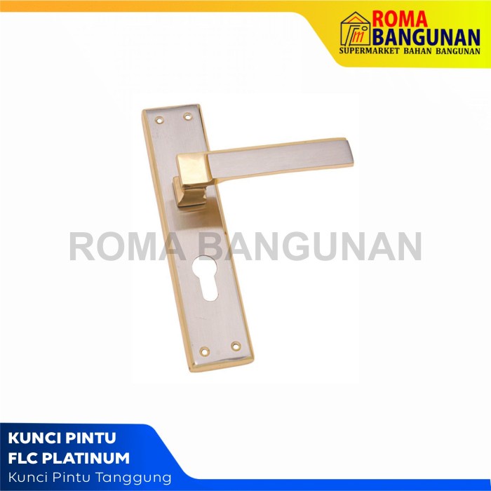 Flc Kunci Pintu TangGung / Handle Pintu TangGung - Gold