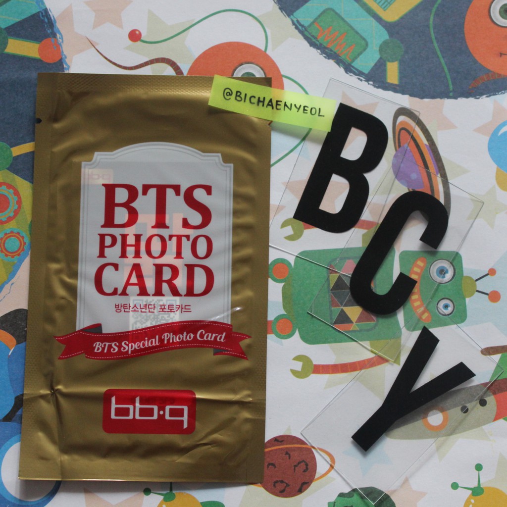 BTS BBQ Rapmon Jin Suga Jhope Jimin V Taehyung Jungkook Album Photocard Postcard