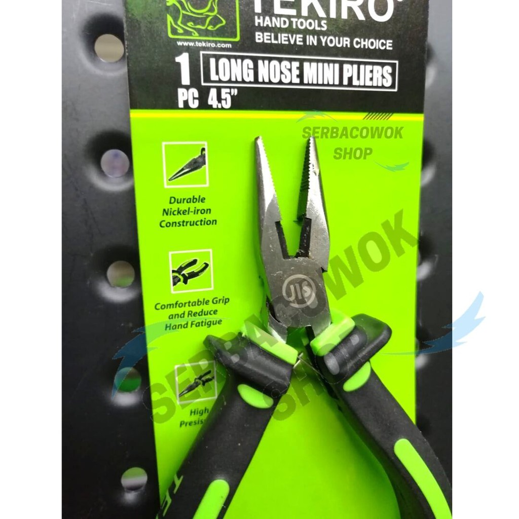 Tekiro Tang Lancip Mini 4.5 Inch Long Noise Pliers Termurah Berkualitas