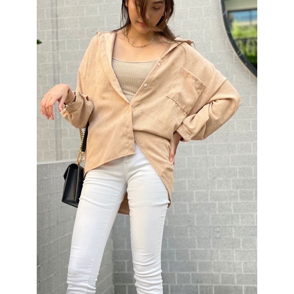 Denis Oversize Shirt Corduroy Import Bangkok Premium Big Size (CORDUROY TEBAL IMPORT)