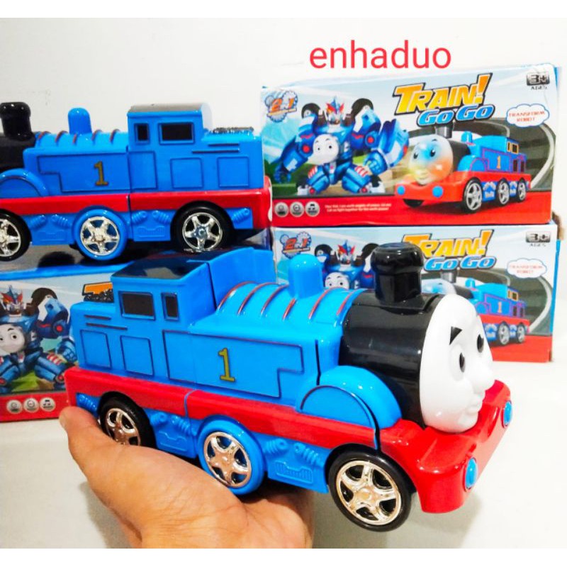 mainan mobil gogo thomas train bisa berubah jadi robot