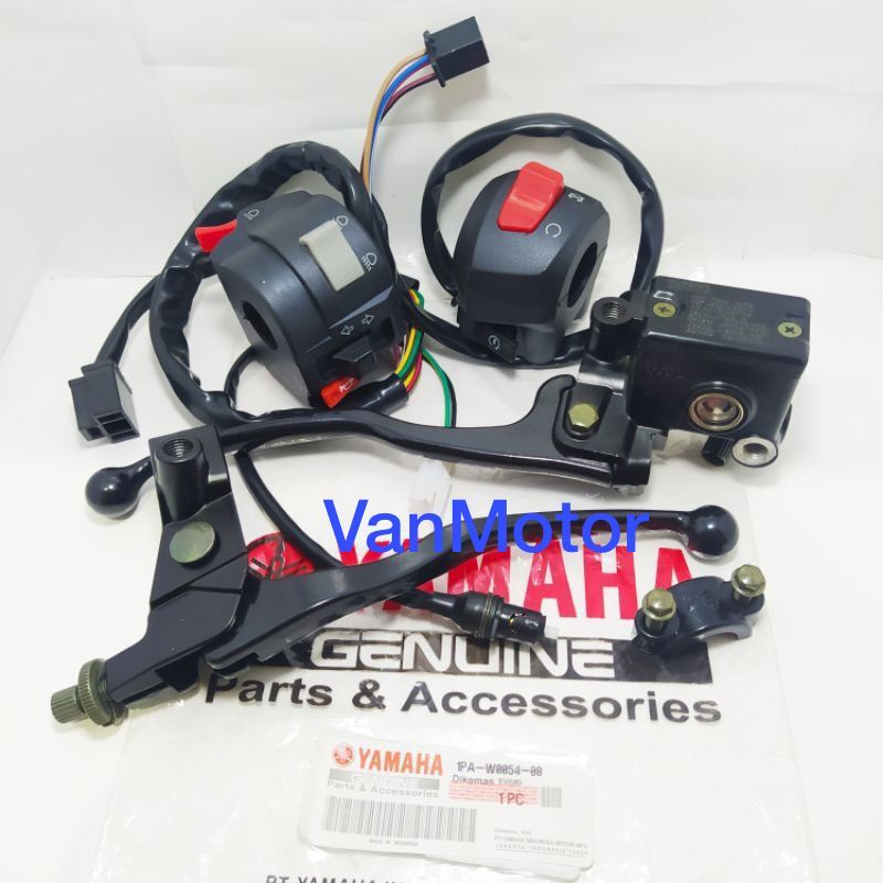 MASTER REM ATAS DUDUKAN HANDLE KOPLING VIXION NEW BARU SET SAKLAR KIRI KANAN 1SET YAMAHA 1PA TERMURAH